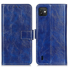 Coque Portefeuille Livre Cuir Etui Clapet K04Z pour Wiko Y82 Bleu