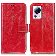 Coque Portefeuille Livre Cuir Etui Clapet K04Z pour Xiaomi Mi 12 Lite NE 5G Rouge