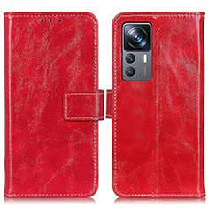 Coque Portefeuille Livre Cuir Etui Clapet K04Z pour Xiaomi Mi 12T Pro 5G Rouge