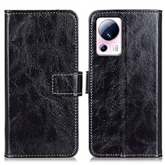 Coque Portefeuille Livre Cuir Etui Clapet K04Z pour Xiaomi Mi 13 Lite 5G Noir