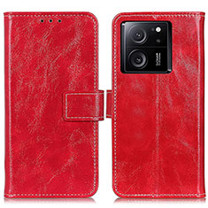 Coque Portefeuille Livre Cuir Etui Clapet K04Z pour Xiaomi Mi 13T 5G Rouge