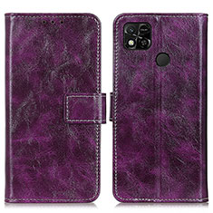 Coque Portefeuille Livre Cuir Etui Clapet K04Z pour Xiaomi POCO C3 Violet