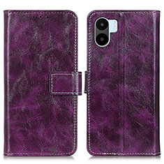 Coque Portefeuille Livre Cuir Etui Clapet K04Z pour Xiaomi Poco C51 Violet