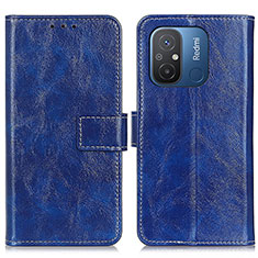 Coque Portefeuille Livre Cuir Etui Clapet K04Z pour Xiaomi Poco C55 Bleu