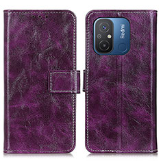 Coque Portefeuille Livre Cuir Etui Clapet K04Z pour Xiaomi Poco C55 Violet