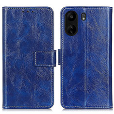 Coque Portefeuille Livre Cuir Etui Clapet K04Z pour Xiaomi Poco C65 Bleu