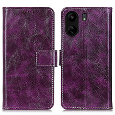 Coque Portefeuille Livre Cuir Etui Clapet K04Z pour Xiaomi Poco C65 Violet