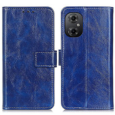 Coque Portefeuille Livre Cuir Etui Clapet K04Z pour Xiaomi Poco M4 5G Bleu