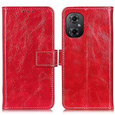 Coque Portefeuille Livre Cuir Etui Clapet K04Z pour Xiaomi Poco M4 5G Rouge