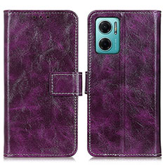 Coque Portefeuille Livre Cuir Etui Clapet K04Z pour Xiaomi Redmi 10 Prime Plus 5G Violet