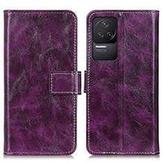 Coque Portefeuille Livre Cuir Etui Clapet K04Z pour Xiaomi Redmi K50 Pro 5G Violet