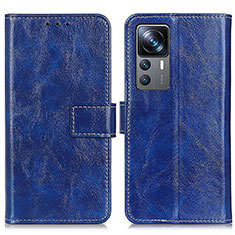 Coque Portefeuille Livre Cuir Etui Clapet K04Z pour Xiaomi Redmi K50 Ultra 5G Bleu