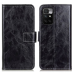 Coque Portefeuille Livre Cuir Etui Clapet K04Z pour Xiaomi Redmi Note 11 4G (2021) Noir