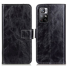 Coque Portefeuille Livre Cuir Etui Clapet K04Z pour Xiaomi Redmi Note 11 5G Noir