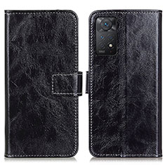 Coque Portefeuille Livre Cuir Etui Clapet K04Z pour Xiaomi Redmi Note 11 Pro 5G Noir