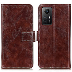 Coque Portefeuille Livre Cuir Etui Clapet K04Z pour Xiaomi Redmi Note 12S Marron