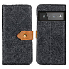 Coque Portefeuille Livre Cuir Etui Clapet K05Z pour Google Pixel 6 Pro 5G Noir