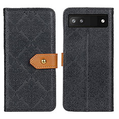 Coque Portefeuille Livre Cuir Etui Clapet K05Z pour Google Pixel 6a 5G Noir