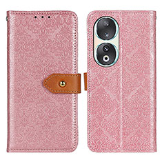 Coque Portefeuille Livre Cuir Etui Clapet K05Z pour Huawei Honor 90 5G Rose