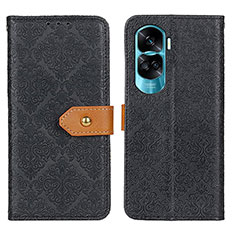 Coque Portefeuille Livre Cuir Etui Clapet K05Z pour Huawei Honor 90 Lite 5G Noir