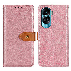 Coque Portefeuille Livre Cuir Etui Clapet K05Z pour Huawei Honor 90 Lite 5G Rose