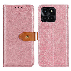 Coque Portefeuille Livre Cuir Etui Clapet K05Z pour Huawei Honor X8b Rose