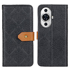 Coque Portefeuille Livre Cuir Etui Clapet K05Z pour Huawei Nova 11 Noir