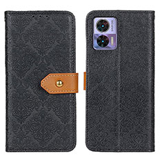 Coque Portefeuille Livre Cuir Etui Clapet K05Z pour Motorola Moto Edge 30 Lite 5G Noir