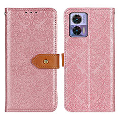 Coque Portefeuille Livre Cuir Etui Clapet K05Z pour Motorola Moto Edge 30 Lite 5G Rose