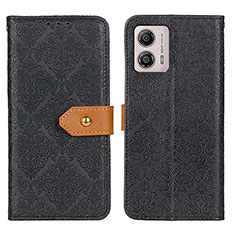 Coque Portefeuille Livre Cuir Etui Clapet K05Z pour Motorola Moto G53y 5G Noir