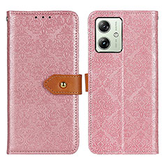 Coque Portefeuille Livre Cuir Etui Clapet K05Z pour Motorola Moto G54 5G Rose