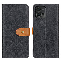 Coque Portefeuille Livre Cuir Etui Clapet K05Z pour Motorola Moto G72 Noir