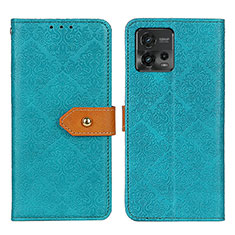 Coque Portefeuille Livre Cuir Etui Clapet K05Z pour Motorola Moto G72 Vert