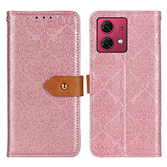 Coque Portefeuille Livre Cuir Etui Clapet K05Z pour Motorola Moto G84 5G Rose