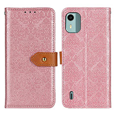 Coque Portefeuille Livre Cuir Etui Clapet K05Z pour Nokia C12 Plus Rose