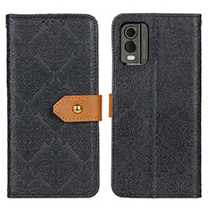 Coque Portefeuille Livre Cuir Etui Clapet K05Z pour Nokia C210 Noir