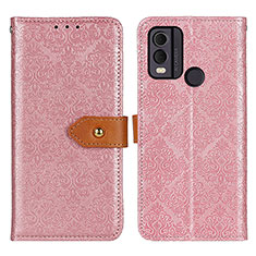 Coque Portefeuille Livre Cuir Etui Clapet K05Z pour Nokia C22 Rose