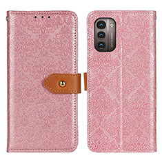 Coque Portefeuille Livre Cuir Etui Clapet K05Z pour Nokia G21 Rose