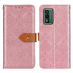 Coque Portefeuille Livre Cuir Etui Clapet K05Z pour Nokia XR21 Rose