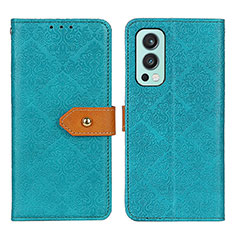 Coque Portefeuille Livre Cuir Etui Clapet K05Z pour OnePlus Nord 2 5G Vert