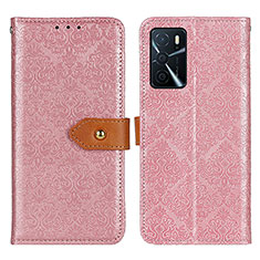 Coque Portefeuille Livre Cuir Etui Clapet K05Z pour Oppo A16 Rose