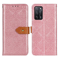 Coque Portefeuille Livre Cuir Etui Clapet K05Z pour Oppo A53s 5G Rose