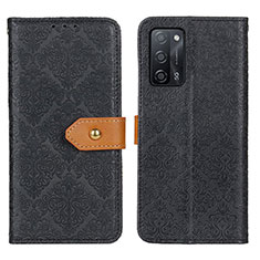 Coque Portefeuille Livre Cuir Etui Clapet K05Z pour Oppo A55 5G Noir