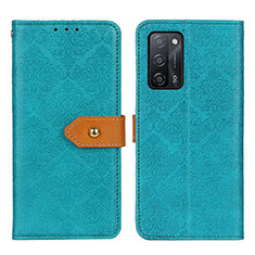 Coque Portefeuille Livre Cuir Etui Clapet K05Z pour Oppo A55 5G Vert