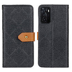 Coque Portefeuille Livre Cuir Etui Clapet K05Z pour Oppo A55S 5G Noir