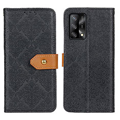 Coque Portefeuille Livre Cuir Etui Clapet K05Z pour Oppo F19 Noir