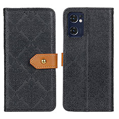 Coque Portefeuille Livre Cuir Etui Clapet K05Z pour Oppo Find X5 Lite 5G Noir