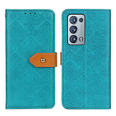 Coque Portefeuille Livre Cuir Etui Clapet K05Z pour Oppo Reno6 Pro 5G Vert