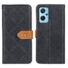 Coque Portefeuille Livre Cuir Etui Clapet K05Z pour Realme 9i 4G Noir