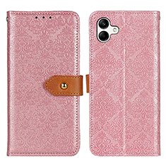 Coque Portefeuille Livre Cuir Etui Clapet K05Z pour Samsung Galaxy A04E Rose